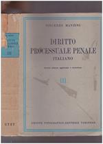 Diritto processuale penale italiano Volume terzo