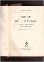 Principi di diritto penale. Volume II Parte speciale Delitti e contravvenzioni