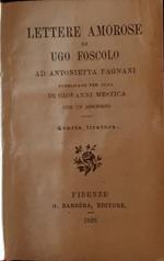 Lettere amorose ad Antonietta Fagnani