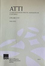 Atti. Classe di scienze fisiche, matematiche e naturali 179-180 I-II-III