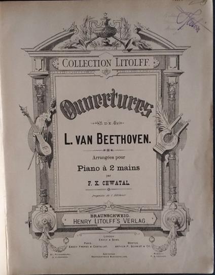 Ouvertures. Arrangees pour Piano a 2 mains - copertina