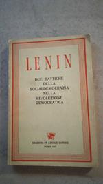 Lenin due tattiche della socialdemocrazia nella rivoluzione democratica