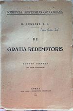 De gratia Redemptoris. Editio tertia (ad usum auditorum)