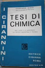 Tesi di chimica