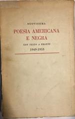 Nuovissima Poesia Americana e Negra 1949-1953