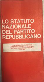 Lo Statuto Nazionale del Partito Repubblicano Italiano