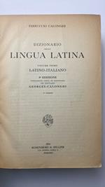 Dizionario della lingua latina. Vol. 1 Latino-Italino