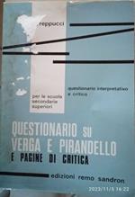 Questionario su Verga e Pirandello e pagine di critica