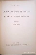 La rivoluzione francese e l'impero napoleonico