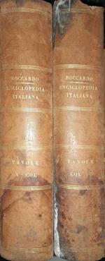 Nuova Enciclopedia italiana ovvero Dizionario Generale di Scienze, Lettere, Industrie, ecc. (volume XXV, tavole parte I e II)