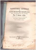 Repertorio Generale di Giurisprudenza dei Tribunali di Roma per l'Anno 1840