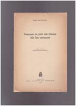 Orientamento dei partiti sulla istituzione della Corte Costituzionale