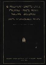 Diritto civile italiano. Parte prima, Le preleggi. Vol. II - Diritto internazionale privato (Artt. 6-12 disp. prel. cod. civ.)