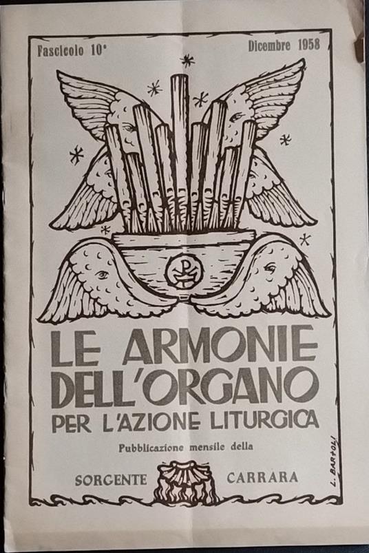 Le armonie dell'organo per l'azione liturgica. Fasciolo 10 - copertina