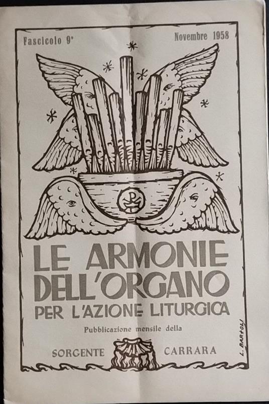 Le armonie dell'organo per l'azione liturgica. Fasciolo 9 - copertina