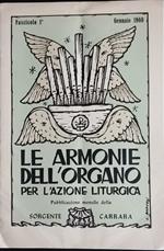 Le armonie dell'organo per l'azione liturgica. Fascicolo 1