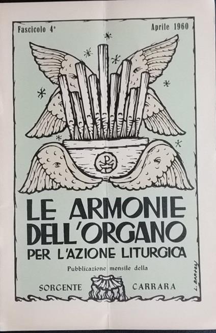 Le armonie dell'organo per l'azione liturgica. Fascicolo 4 - copertina