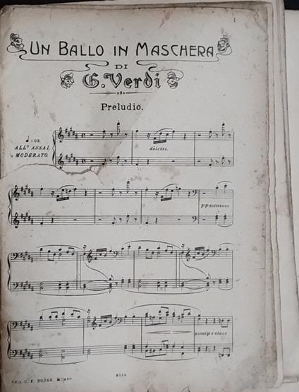 Un ballo in maschera - Giuseppe Verdi - copertina