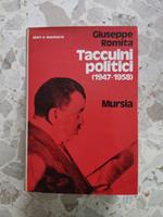 Taccuini politici (1947-1958)