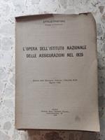 L' opera dell'istituto Nazionale delle assicurazioni nel 1925