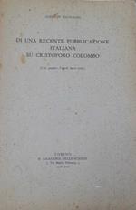 Di una recente pubblicazione italiana su Cristoforo Colombo