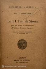 Le 21 tesi di storia