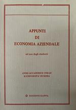 Appunti di economia aziendale ad uso degli studenti