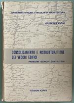 Consolidamento e ristrutturazione dei vecchi edifici. Problemi tecnico-costruttivi