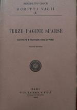 Terze pagine sparse. Volume secondo