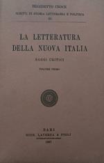 La letteratura della Nuova Italia. Volume primo