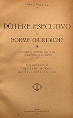 Potere esecutivo e norme giuridiche