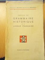 Precis de grammaire historique de la langue francaise