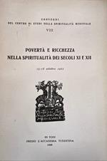 Povertà e ricchezza nella spiritualità dei secoli XI e XII