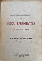 Fisica sperimentale per studenti di chimica