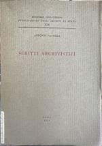 Scritti archivistici