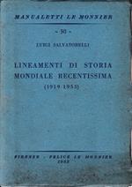 Lineamenti di storia mondiale recentissima (1919-1953)