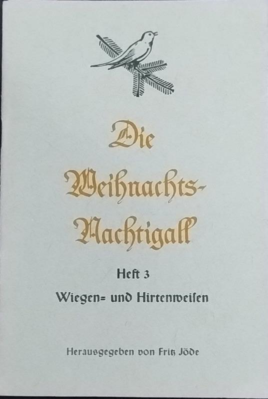 Die Weibrachts Nachtigall. 3 - copertina