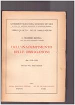 Dell'inadempimento. delle obbligazioni. Libro Quarto. Art.1218-1229