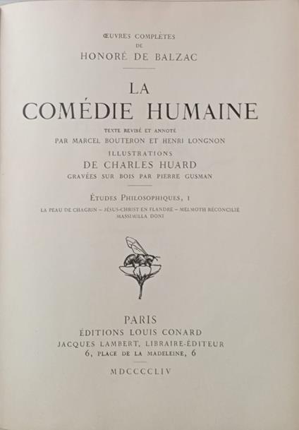 La Comèdie Humaine. La peau de chagrin - Honoré de Balzac - copertina