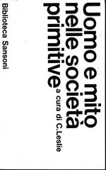 Uomo e mito nelle società primitive. Saggi di antropologia religiosa