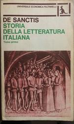 Storia della letteratura italiana. Tomo Primo