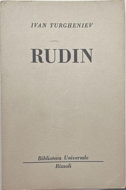 Rudin - Ivan Turgenev - copertina