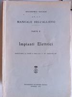 Manuale dell'allievo parte X Impianti Elettrici