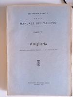 Manuale dell'allievo parte VI Artiglieria