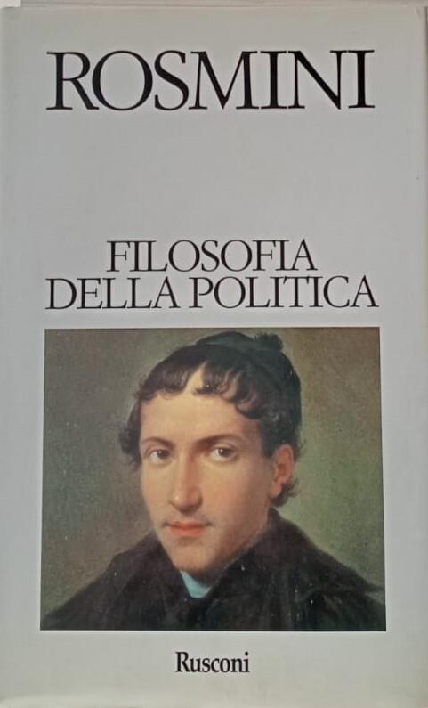 Filosofia della politica - Antonio Rosmini - copertina