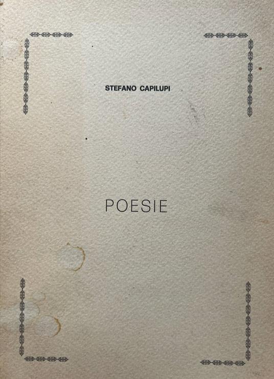 Poesie - copertina