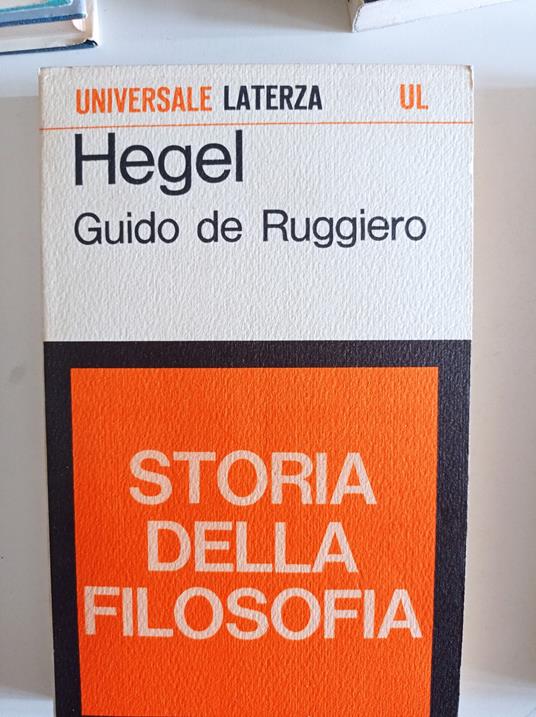 Hegel - Guido De Ruggiero - copertina