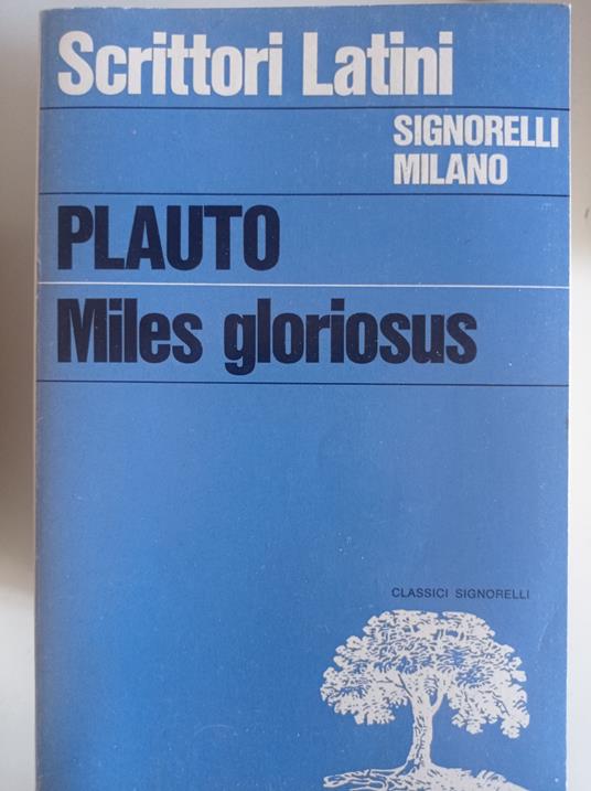 Miles gloriosus - T. Maccio Plauto - copertina