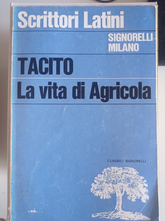 La vita di Agricola - P. Cornelio Tacito - copertina