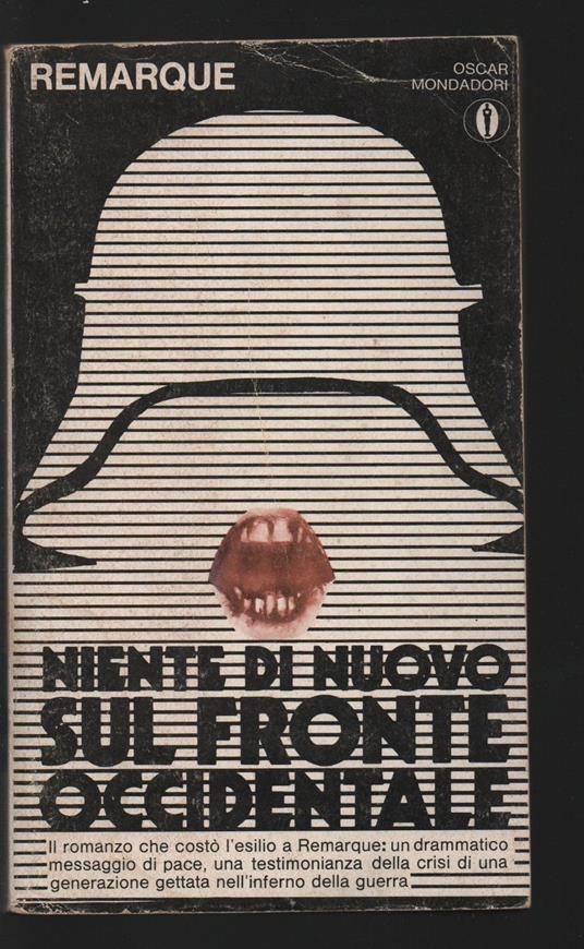 Niente di nuovo sul fronte occidentale - Erich Maria Remarque - copertina